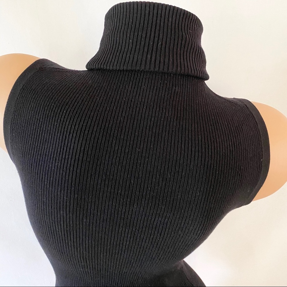INC Petite Ribbed Sleeveless Turtleneck - Picture 5 of 7